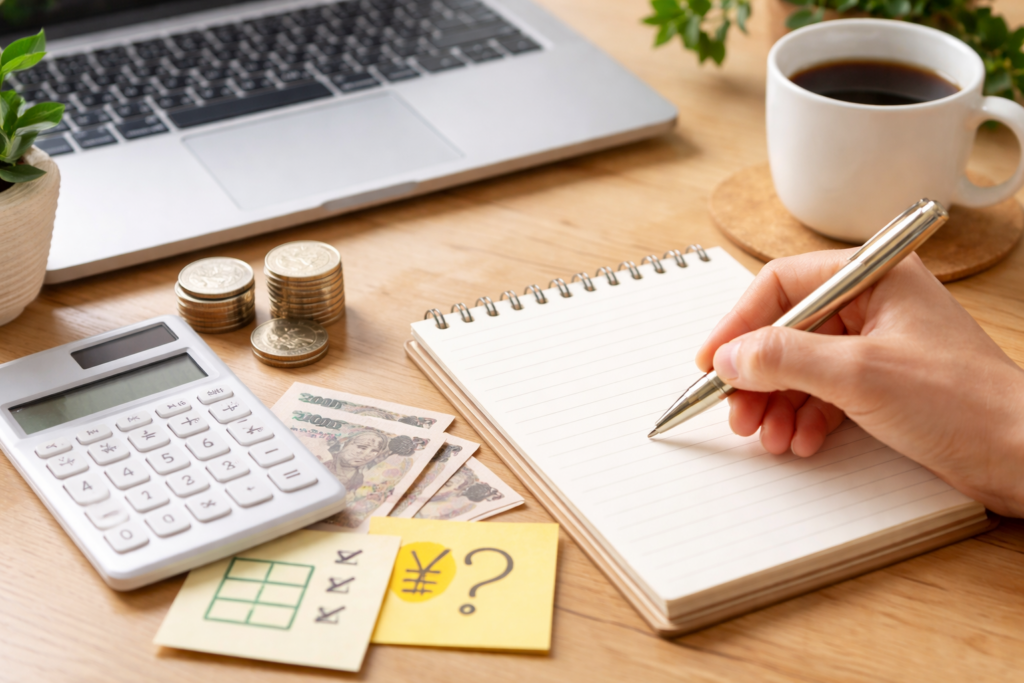 生活の中でお金を考えるイメージ写真